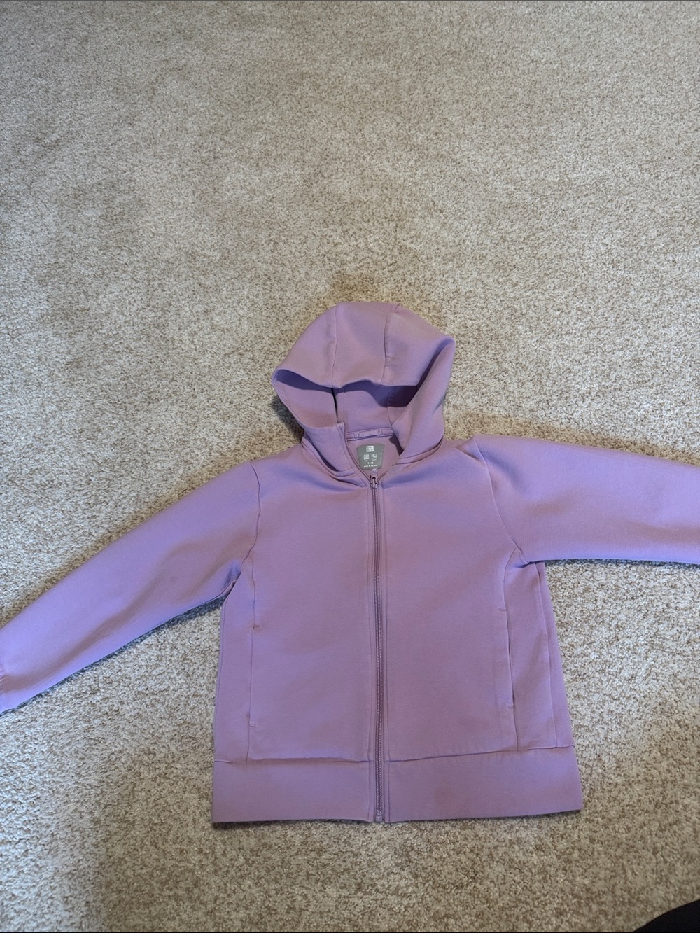 Uniqlo Lilac Hooded Zip-Up Jacket for Kids